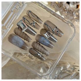 Handmade Long Mechanical Awn Star  Diamond Manicure (Option: Wear A Plus Tool-L)